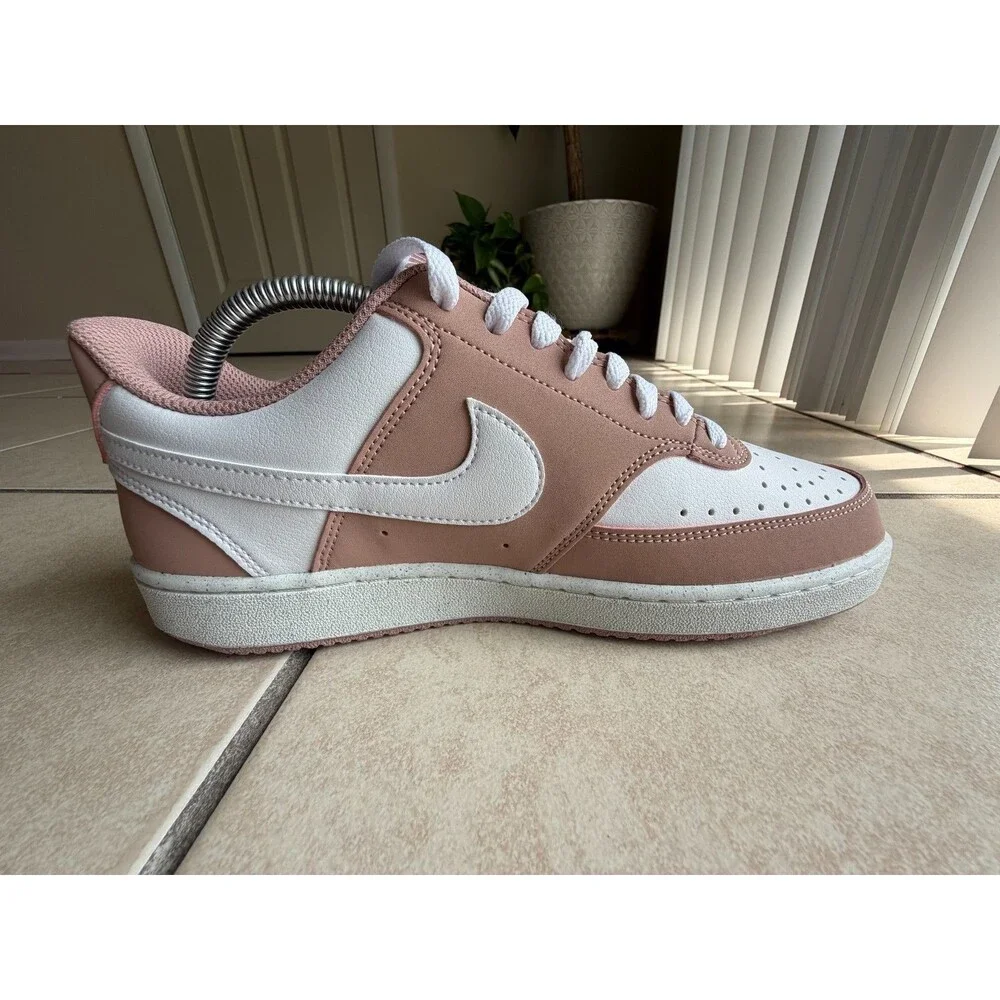 Nike Court Vision Low Next Nature Pink Mauve White Women's Shoes Size 8.5 NWOB